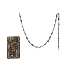 Hello Honey&reg; 6ft. Antique Metallic Glass Garland in Kraft Box