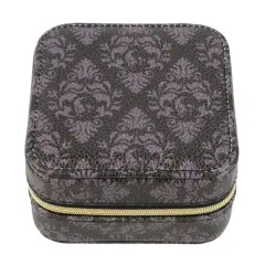 4" Purple & Black Damask Jewelry Organizer by Ashland&reg;
