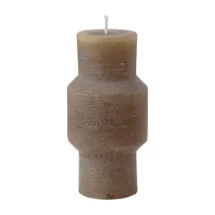 Hello Honey&reg; 3" x 6" Olive Unscented Totem Pillar Candle