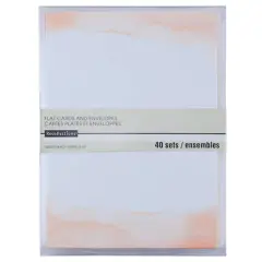 Blush Watercolor Flat Cards & Envelopes by Recollections&trade;, 5" x 7"