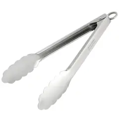 Martha Stewart Everyday Stainless Steel Easy-Lock Tongs