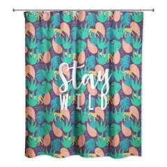 Cheetah Tropical Shower Curtain