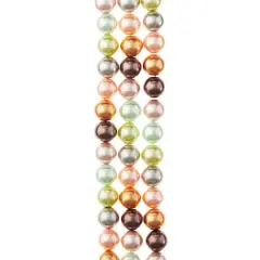 Multicolored Glass Pearl Beads, 10mm by Bead Landing&trade;
