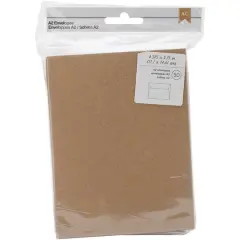 American Crafts&trade; A2 Kraft Envelopes, 50ct.