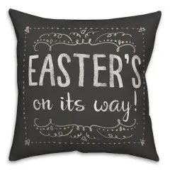 Easter Chalk Pillow 2 18" x 18" Throw Pillow