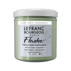 Lefranc & Bourgeois Flashe&reg; Matte Artist's Color, 125mL Iridescent Green Earth