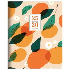 TF Publishing 2025-2026 Oranges & Peaches Large Monthly Planner