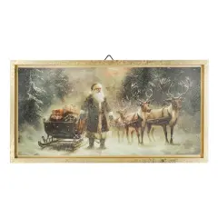 15" x 8" Santa with Sled & Gifts Wall D&eacute;cor by Ashland&reg;