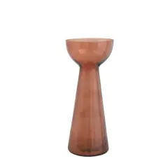 Hello Honey&reg; 12" Brown Modern Glass Vase