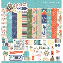 Photoplay Paper Ship To Shore Collection Pack, 12" x 12"