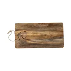 Hello Honey&reg; 18" Mango Wood Cheese & Cutting Board with Santa Hat Cut-Out