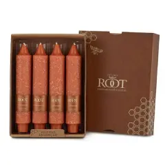 Root Candles 7" Unscented Timberline&trade; Collenette Taper Candles, 4ct. Rust
