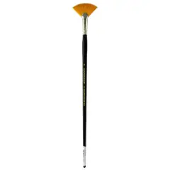 Connoisseur&reg; Gold Taklon Long Handle Fan Brush, Size 6