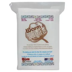 Warm & White&reg; 45" x 60" Pre-Cut Twin Cotton Batting