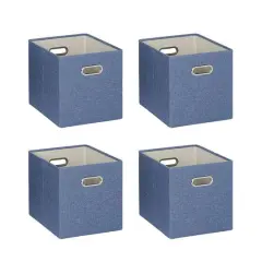 SunnyPoint 10.5" Storage Bin, 4ct. Sky Blue