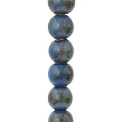 Aqua Ceramic Round Beads, 14mm by Bead Landing&trade;