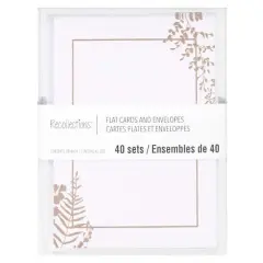 Flat Cards & Envelopes by Recollections&trade;, 3.5" x 4.87" Floral