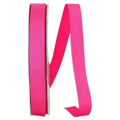JAM Paper 7/8" x 100yd. Grosgrain Ribbon Shocking Pink
