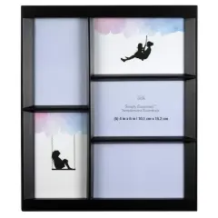 Simply Essentials&trade; 5 Opening 4" x 6" Black Collage Frame by Studio D&eacute;cor&reg;
