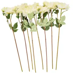 32" White Dahlia Artificial Flower Stem, 8ct.