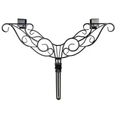 Village Lighting Adjustable Antler Wreath Hanger Black