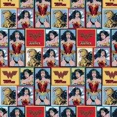 DC Comics WW84 Blocks Precut Cotton Fabric