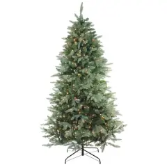 7.5ft. Pre-Lit Washington Frasier Artificial Christmas Tree, Clear Lights