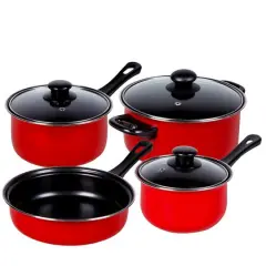 Gibson Home&reg; Chef Du Jour 7-Piece True Red Cookware Set