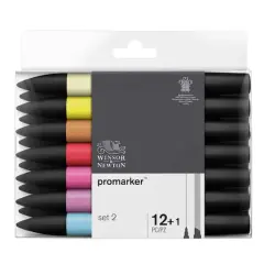 Winsor & Newton&reg; ProMarker&trade; 13 Marker Set, Set 2
