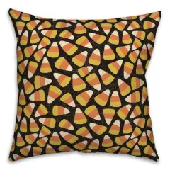 Candy Corn Pattern Throw Pillow