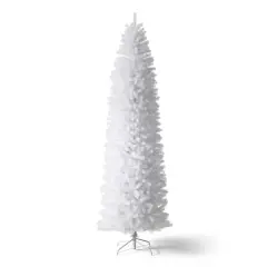 9ft. Unlit White Pencil Tinsel Artificial Christmas Tree