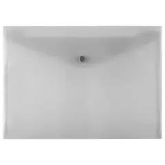 JAM Paper 9.75" x 13" Plastic Snap Closure Envelopes, 12ct. Smoke Gray