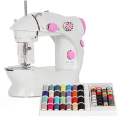 NEX&trade; Cute Pink Dual Speed Full-Range Sewing Machine with Bobbins & Sewing Thread