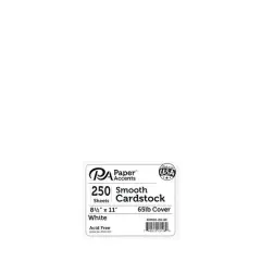 PA Paper&trade; Accents 8.5" x 11" 65lb. Smooth Cardstock, 250 Sheets White