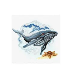 Orchidea Whale Counted Cross Stitch Kit