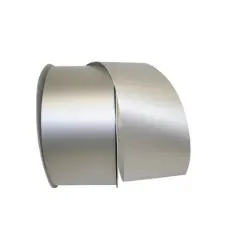 JAM Paper 2.5" x 100yd. Plastic Florentine Ribbon Silver