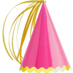 JAM Paper 3" Magic Magenta Party Hat, 6ct.