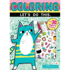 Let's Do This: Puffy Sticker Coloring & Activity Book