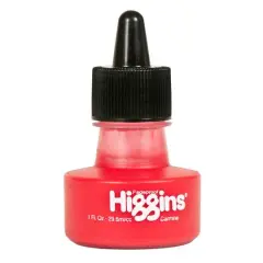 Higgins&reg; Pigmented Waterproof Drawing Ink, 1oz. Carmine