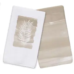 Watercolor Palm Tea Towel Set