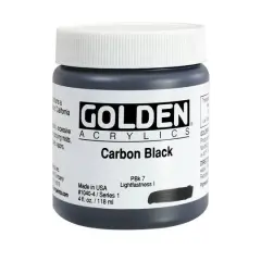 Golden&reg; Heavy Body Acrylics, 4oz. Carbon Black