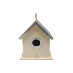 7" Unfinished Plywood Birdhouse by Make Market&reg;