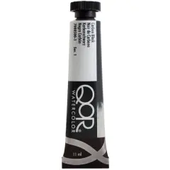 QoR&trade; Watercolor Tube, 11mL Carbon Black