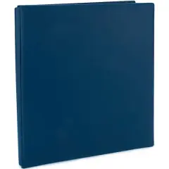 Pioneer&reg; Family Treasures&reg; Deluxe Fabric Post Bound Album, 12" x 15" Midnight Blue