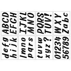 2.7" Italic Sans Serif Alphabet Stencils by Craft Smart&reg;
