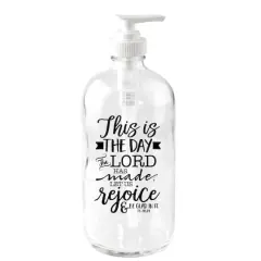 This Is The Day Glass Soap Dispenser