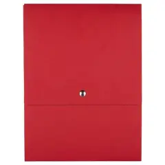 JAM Paper Vertical Kraft Snap Closure Portfolio Red