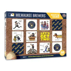 Major League Baseball Licensed Memory Match Game Milwaukee Brewers