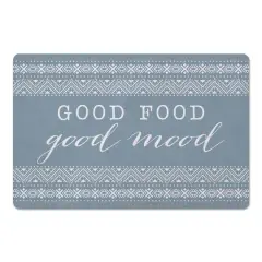 Good Food Good Mood Floor Mat