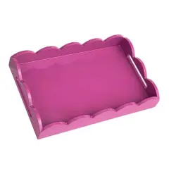 Hello Honey&reg; 16" Wide Fuchsia Wood Tray